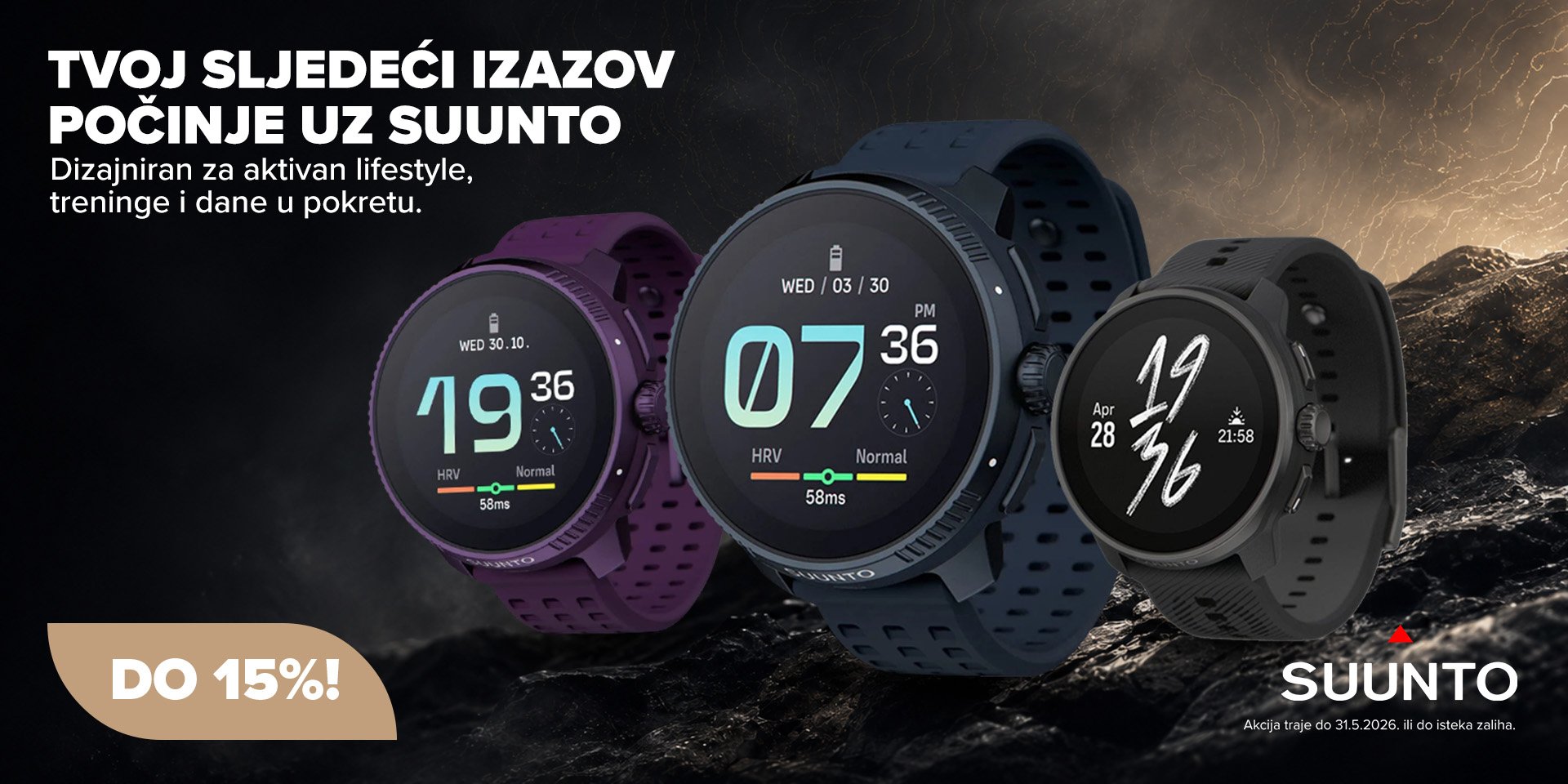 Suunto pametni sat na akciji 